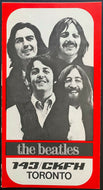 1970 CKFH Toronto Fold Record Survey Music Chart 100 Greatest Songs Beatles Top