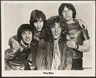 1970s Vintage The Who Promotional Photo Pete Townshend Roger Daltry Keith Moon