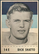 1956 Nabisco Shredded Wheat CFL Football #14E Dick Shatto Toronto Argonauts