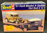 Revell Ford Model A Sedan Hot Rod 2 ‘n 1 Model Kit New Original Box