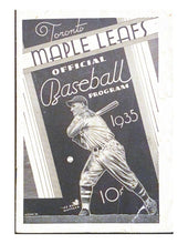 Load image into Gallery viewer, 1935 International Baseball IL Toronto Maple Leafs v Buffalo Bisons Program
