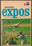 1970 Jarry Park Montreal Expos 2nd Season Last Home Game Baseball Program