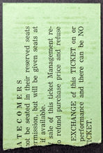 Load image into Gallery viewer, 1977 Sammy Davis Jr Cancelled Concert Ticket Stub Vintage Music Rat Pack Canada

