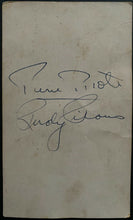 Load image into Gallery viewer, 1960s NHL Hockey Blackhawks Autographed McCarthy Pierre Pilote Photo Postcard
