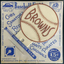 Load image into Gallery viewer, 1952 MLB Baseball Emblem St Louis Browns Vintage Promo Ice Scraper McDonald MFG
