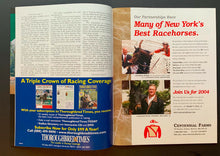 Load image into Gallery viewer, 2004 Belmont Stakes Program Vintage Smarty Jones Jockey Stewart Elliott
