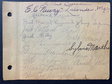 Load image into Gallery viewer, 1933-34 Montreal Canadiens Team Signed Sheet x16 Autographed Howie Morenz JSA
