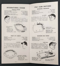 Load image into Gallery viewer, 1961 International League Baseball Columbus Jets Promo Sketch Book Media Guide
