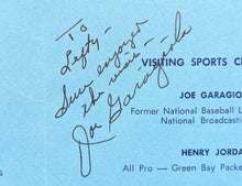Load image into Gallery viewer, 1964 Sports Celebrity Dinner Autographed Program Signed x4 Syl Apps NHL JSA
