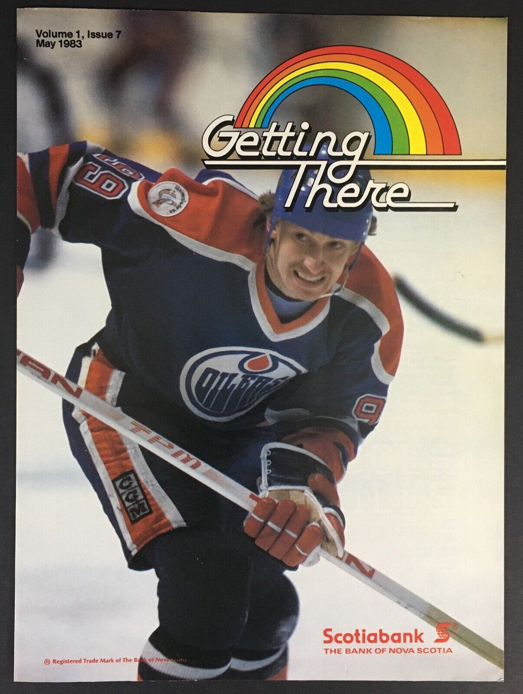 1983 Scotiabank Magazine Wayne Gretzky Cover Edmonton Oilers Hockey NHL