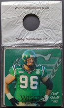 Load image into Gallery viewer, 21 Saskatchewan Roughriders Wisers Premium Drink Coasters CFL Football Vintage

