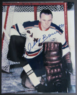NHL New York Rangers Johnny Bower Autographed Photo 8x10 Vintage Hockey HOFER
