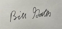 Load image into Gallery viewer, Bill Gates Signed Index Card Microsoft Computer Pioneer Autographed JSA LOA
