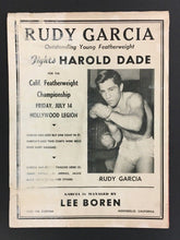 Load image into Gallery viewer, 1950 The Knockout Official Fite Program Billy Varga Leo Garibaldi
