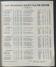 Load image into Gallery viewer, 1966 MLB Baseball San Francisco Giants Official Season Yearbook Mays McCovey
