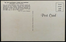 Load image into Gallery viewer, 1960 Darlington South Carolina Stock Car Museum Postcard Unposted Vintage Racing
