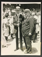1933 1st MLB All Star Game Press Photo Connie Mack & John McGraw Choose Sides