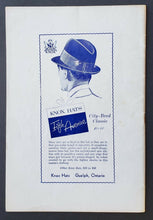 Load image into Gallery viewer, 1978 Guelph Memorial Gardens OHA Opening Night Program Mad Hatters v Marlboros
