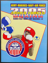Load image into Gallery viewer, 2005 US Armed Forces Boxing Championship Site Poster + Program Fort Huachuca
