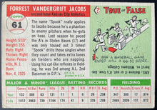 Load image into Gallery viewer, 1955 Topps Baseball #61 Spook Jacobs Kansas City Athletics Vintage MLB Card
