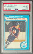 1979-80 O-Pee-Chee #18 Wayne Gretzky RC NHL Hockey Card PSA 8 (OC) OPC