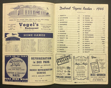 Load image into Gallery viewer, 1946 MLB Baseball Comiskey Park Program Chicago White Sox v Detroit Tigers
