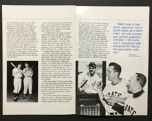 Load image into Gallery viewer, 1987 Ralph Kiner Pittsburgh Pirates Number Retirement Program MLB Baseball Vtg
