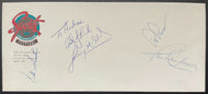 Lanny McDonald Paul Henderson Rob Ramage Cito Gaston Autographed Envelope Signed