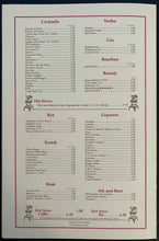 Load image into Gallery viewer, Maple Leaf Gardens Hot Stove Lounge / Club Original Luncheon Menu Vintage Leafs
