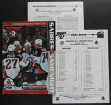 Load image into Gallery viewer, 1999 NHL Eastern Conference Finals Program + Press Notes Buffalo vs Toronto
