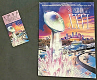 1992 Super Bowl XXVI NFL Football Program & Ticket Stub Metrodome Minneapolis