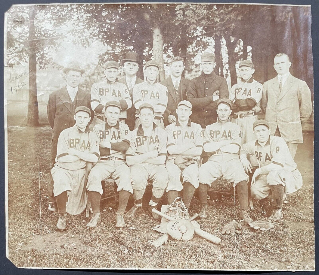 1912 Rare Montreal Baseball Photo Brooklyn Park Athletic Association BPAA Vtg