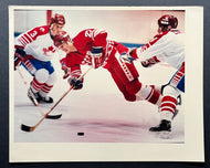 1983 Vintage Type 1 Hockey Photo Team Canada vs CCCP Spartak At Ottawa