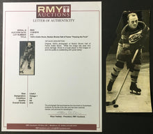 Load image into Gallery viewer, 1920s Eddie Shore Boston Bruins Hockey Photo Hall Of Famer Passing Puck Vintage
