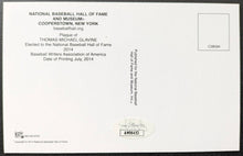 Load image into Gallery viewer, Signed Autographed Tom Glavine Hall Of Fame Postcard Baseball MLB Atlanta Braves
