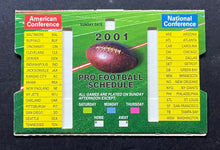 Load image into Gallery viewer, 2001 NFL Football Schedule Sports Illustrated Dan Marino Autographed Signed
