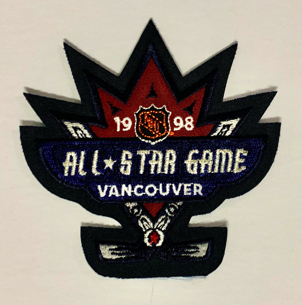 1998 NHL All Star Game Jersey Patch Vancouver Canada Hockey Unused Vintage