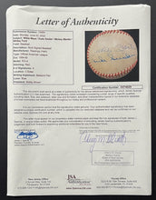 Load image into Gallery viewer, Willie Mays Mickey Mantle Duke Snider Whitey Ford Multi Signed AL Baseball JSA
