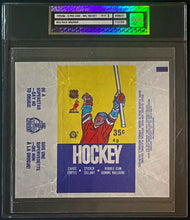 Load image into Gallery viewer, 1985-86 O-Pee-Chee NHL Hockey Card Wax Pack Wrapper OPC Lemieux Rookie Year
