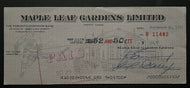1973 Maple Leaf Gardens Donald Crump Signed Cheque Frank King Clancy Autographed