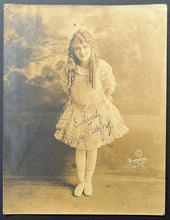 Load image into Gallery viewer, c1910 Mary Pickford Vintage Silver Gelatin Photo + Stamped Autograph Historic
