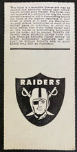 Load image into Gallery viewer, 1983 NFL Football AFC Championship Playoffs Ticket Los Angeles Raiders Seahawks
