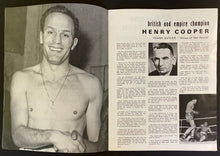 Load image into Gallery viewer, 1966 Vtg Boxing Program Muhammad Ali Cassius Clay TKOs Henry Cooper in London
