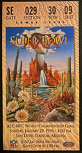 Load image into Gallery viewer, 1996 NFL Football Super Bowl XXX Ticket Dallas Cowboys Beat Pittsburgh Steelers
