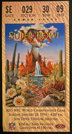 1996 NFL Football Super Bowl XXX Ticket Dallas Cowboys Beat Pittsburgh Steelers