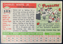 Load image into Gallery viewer, 1955 Topps Baseball #103 Charlie White Milwaukee Braves Vintage MLB Card
