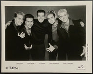 Vintage NSYNC Justin Timberlake RCA Records Publicity Photo Lance Bass JC Chasez