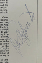 Load image into Gallery viewer, 1984 Phil Esposito Autograph Hockey Hall of Fame Induction Vintage NHL
