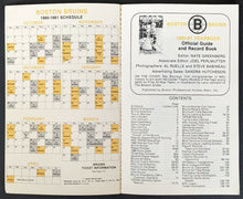 Load image into Gallery viewer, 1980-81 Boston Bruins Media Guide Ray Bourque Rookie of the Year Cover NHL VTG
