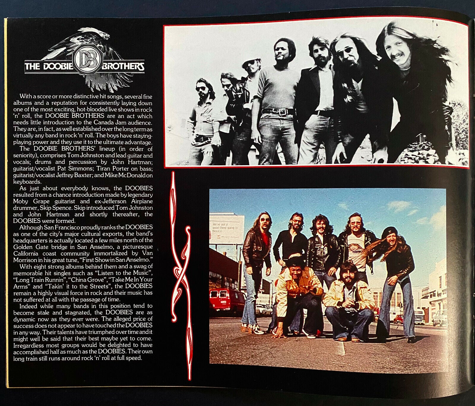 1978 Canada Jam Concert Program Mosport Park Triumph Doobies A.RS